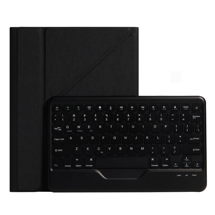 B011 Estuche de cuero con teclado Bluetooth divisible con soporte triangular y ranura para bolígrafo
