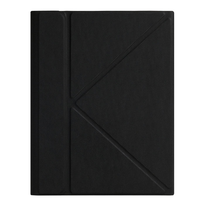 B011S Estuche de cuero con teclado Bluetooth con retroiluminación divisible con soporte triangular y ranura para bolígrafo