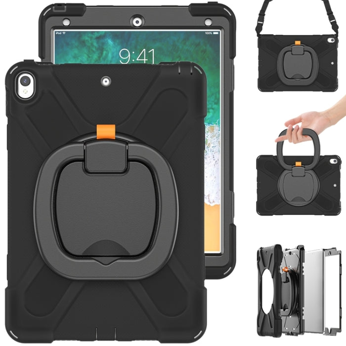 Funda protectora de silicona + PC con soporte y correa para el hombro, For iPad Pro 10.5 2017 / Air 10.5 2019