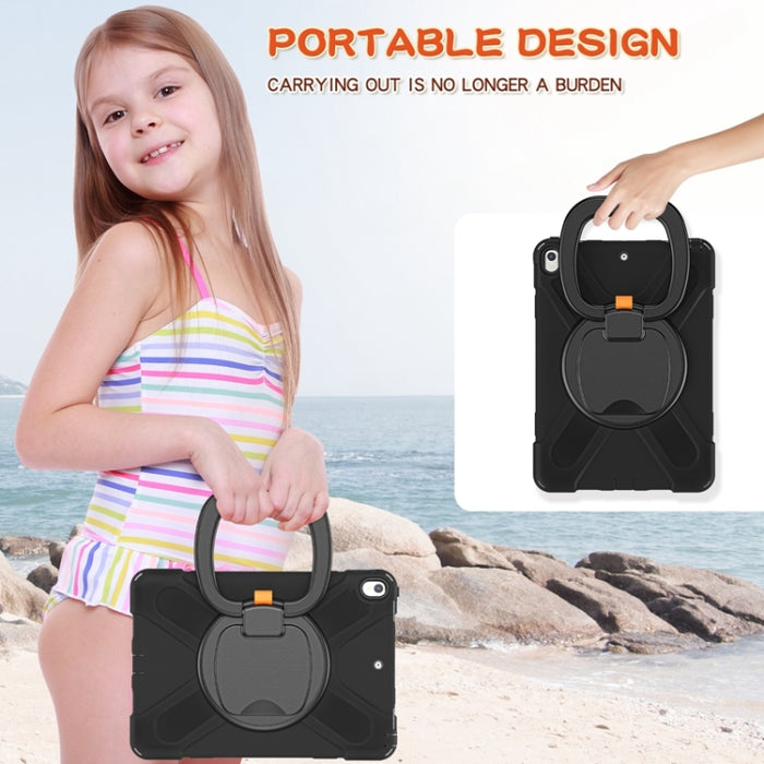 Funda protectora de silicona + PC con soporte y correa para el hombro, For iPad Pro 10.5 2017 / Air 10.5 2019