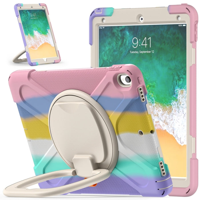 Funda protectora de silicona + PC con soporte y correa para el hombro, For iPad Pro 10.5 2017 / Air 10.5 2019