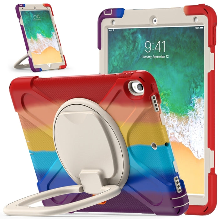Funda protectora de silicona + PC con soporte y correa para el hombro, For iPad Pro 10.5 2017 / Air 10.5 2019