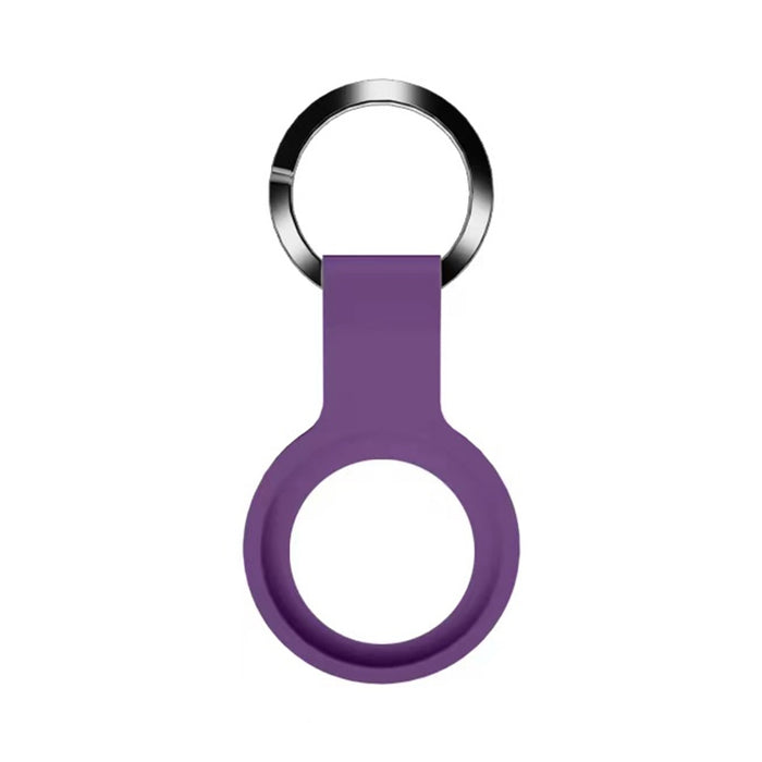 Funda protectora de silicona líquida Mutural con llavero para AirTag