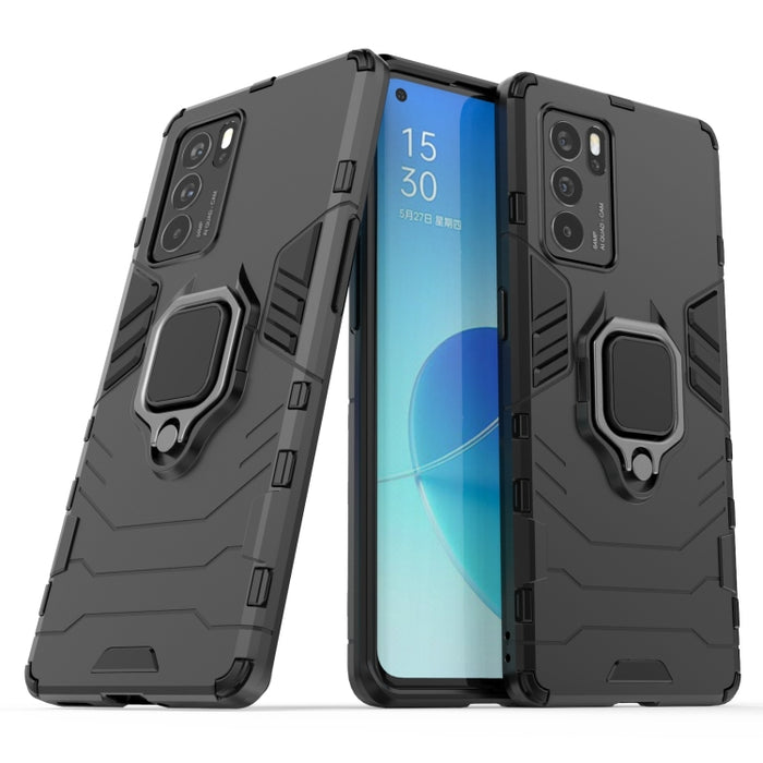 Funda protectora de PC + TPU a prueba de golpes con soporte de anillo magnético, For OPPO Reno6 Pro 5G, For OPPO Reno6 Pro+ 5G, For OPPO Reno6 5G, For Xiaomi Redmi Note 10 Pro 5G, For Honor Play 5T