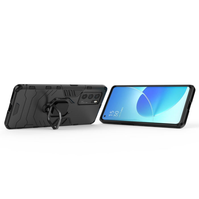 Funda protectora de PC + TPU a prueba de golpes con soporte de anillo magnético, For OPPO Reno6 Pro 5G, For OPPO Reno6 Pro+ 5G, For OPPO Reno6 5G, For Xiaomi Redmi Note 10 Pro 5G, For Honor Play 5T