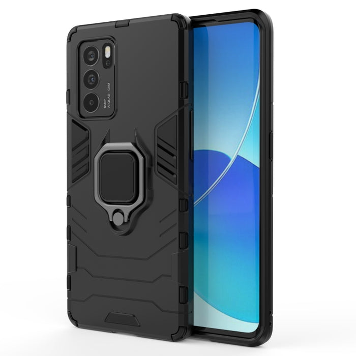 Funda protectora de PC + TPU a prueba de golpes con soporte de anillo magnético, For OPPO Reno6 Pro 5G, For OPPO Reno6 Pro+ 5G, For OPPO Reno6 5G, For Xiaomi Redmi Note 10 Pro 5G, For Honor Play 5T