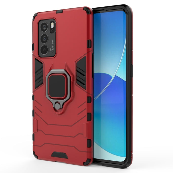 Funda protectora de PC + TPU a prueba de golpes con soporte de anillo magnético, For OPPO Reno6 Pro 5G, For OPPO Reno6 Pro+ 5G, For OPPO Reno6 5G, For Xiaomi Redmi Note 10 Pro 5G, For Honor Play 5T