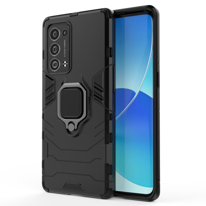 Funda protectora de PC + TPU a prueba de golpes con soporte de anillo magnético, For OPPO Reno6 Pro 5G, For OPPO Reno6 Pro+ 5G, For OPPO Reno6 5G, For Xiaomi Redmi Note 10 Pro 5G, For Honor Play 5T