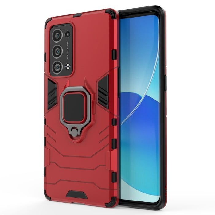 Funda protectora de PC + TPU a prueba de golpes con soporte de anillo magnético, For OPPO Reno6 Pro 5G, For OPPO Reno6 Pro+ 5G, For OPPO Reno6 5G, For Xiaomi Redmi Note 10 Pro 5G, For Honor Play 5T