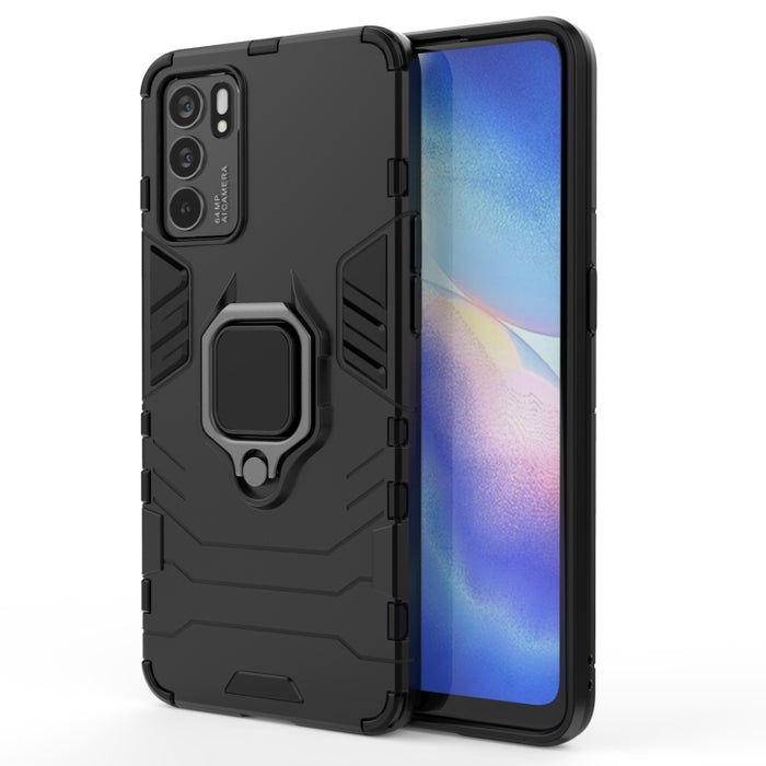 Funda protectora de PC + TPU a prueba de golpes con soporte de anillo magnético, For OPPO Reno6 Pro 5G, For OPPO Reno6 Pro+ 5G, For OPPO Reno6 5G, For Xiaomi Redmi Note 10 Pro 5G, For Honor Play 5T