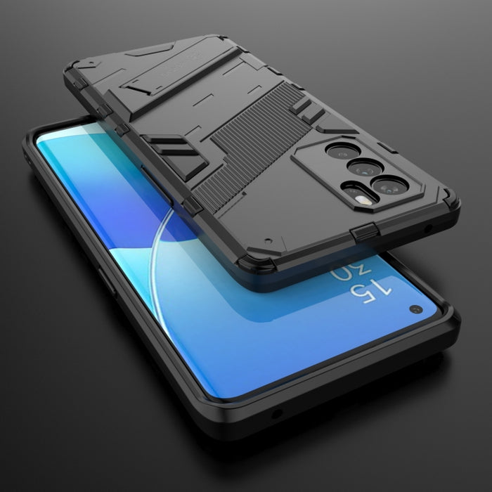 Punk Armor 2 en 1 PC + TPU Estuche a prueba de golpes con soporte invisible, For OPPO Reno6 Pro 5G, For OPPO Reno6 5G, For Xiaomi Redmi Note 10 Pro 5G, For Samsung Galaxy M12