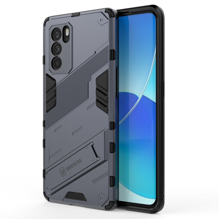 Punk Armor 2 en 1 PC + TPU Estuche a prueba de golpes con soporte invisible, For OPPO Reno6 Pro 5G, For OPPO Reno6 5G, For Xiaomi Redmi Note 10 Pro 5G, For Samsung Galaxy M12