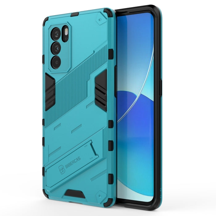 Punk Armor 2 en 1 PC + TPU Estuche a prueba de golpes con soporte invisible, For OPPO Reno6 Pro 5G, For OPPO Reno6 5G, For Xiaomi Redmi Note 10 Pro 5G, For Samsung Galaxy M12