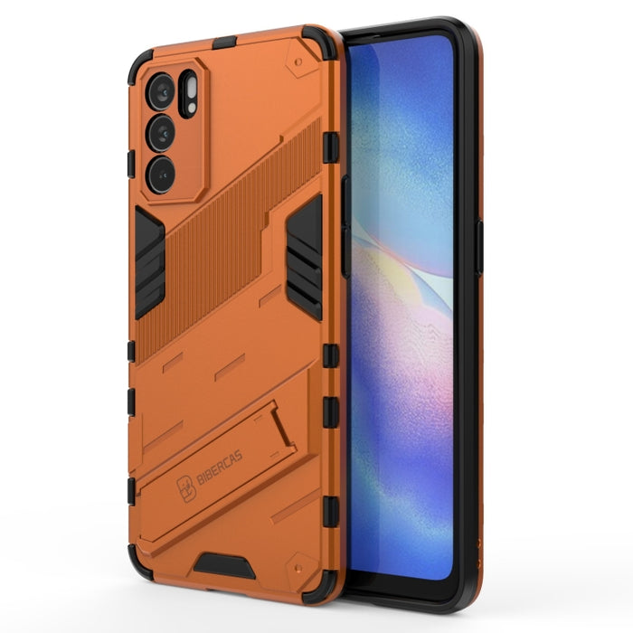 Punk Armor 2 en 1 PC + TPU Estuche a prueba de golpes con soporte invisible, For OPPO Reno6 Pro 5G, For OPPO Reno6 5G, For Xiaomi Redmi Note 10 Pro 5G, For Samsung Galaxy M12