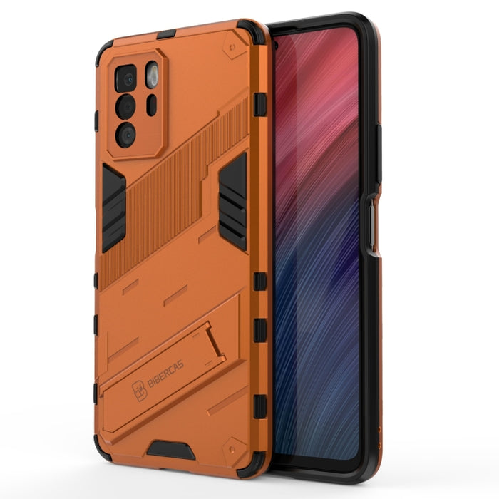 Punk Armor 2 en 1 PC + TPU Estuche a prueba de golpes con soporte invisible, For OPPO Reno6 Pro 5G, For OPPO Reno6 5G, For Xiaomi Redmi Note 10 Pro 5G, For Samsung Galaxy M12