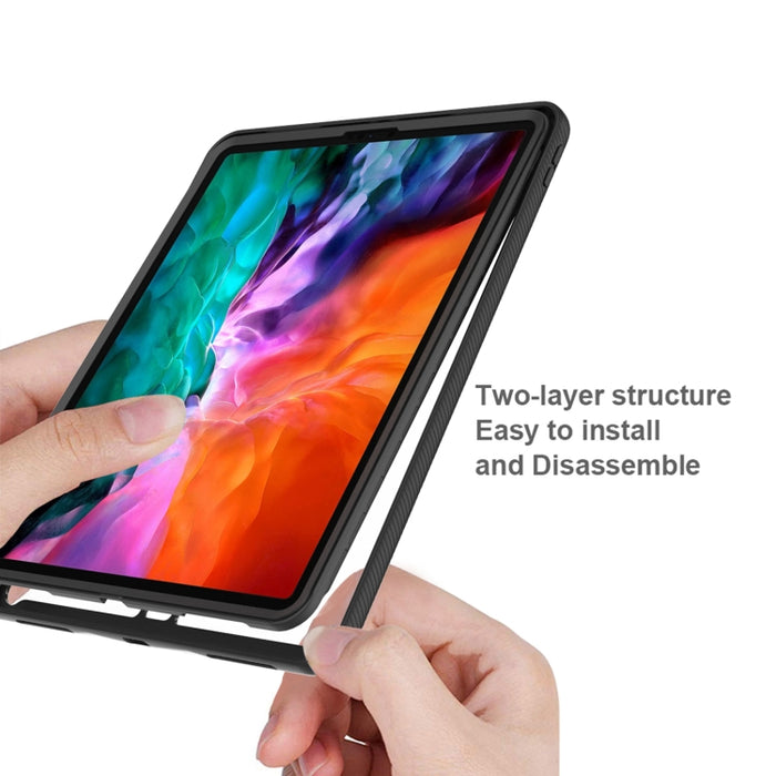 Funda protectora de PC + TPU a prueba de golpes de la serie Starry Sky Solid Color, For iPad Pro 12.9 2020 / 2018