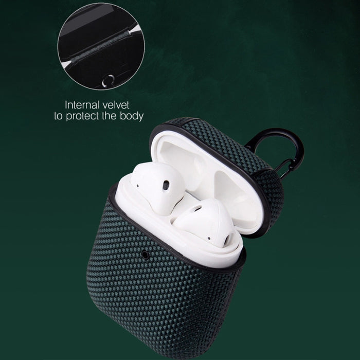 Estuche protector para auriculares de tela comercial con gancho