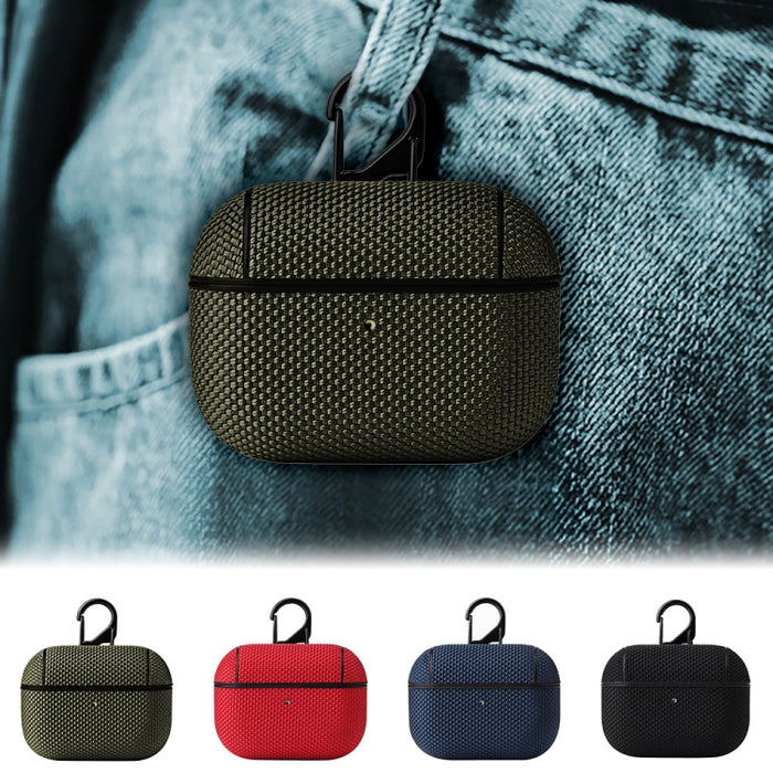 Estuche protector para auriculares de tela comercial con gancho