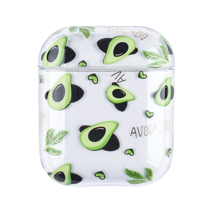 Estuche protector rígido para auriculares PC con patrón de frutas bronceadoras, For AirPods 1 / 2, For AirPods Pro