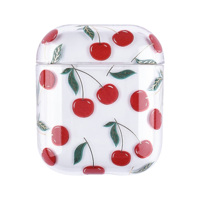 Estuche protector rígido para auriculares PC con patrón de frutas bronceadoras, For AirPods 1 / 2, For AirPods Pro