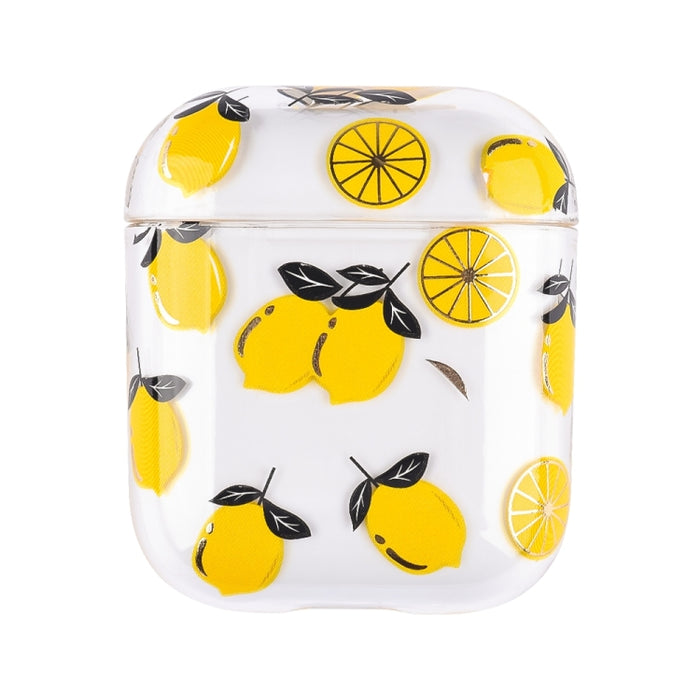 Estuche protector rígido para auriculares PC con patrón de frutas bronceadoras, For AirPods 1 / 2, For AirPods Pro