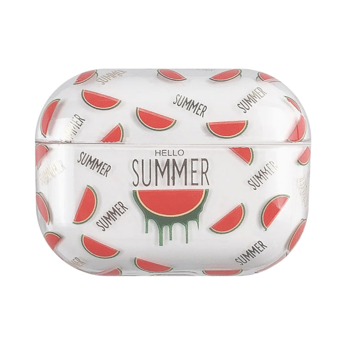 Estuche protector rígido para auriculares PC con patrón de frutas bronceadoras, For AirPods 1 / 2, For AirPods Pro