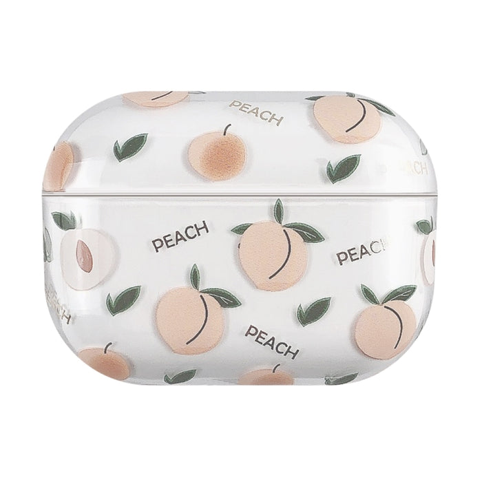 Estuche protector rígido para auriculares PC con patrón de frutas bronceadoras, For AirPods 1 / 2, For AirPods Pro