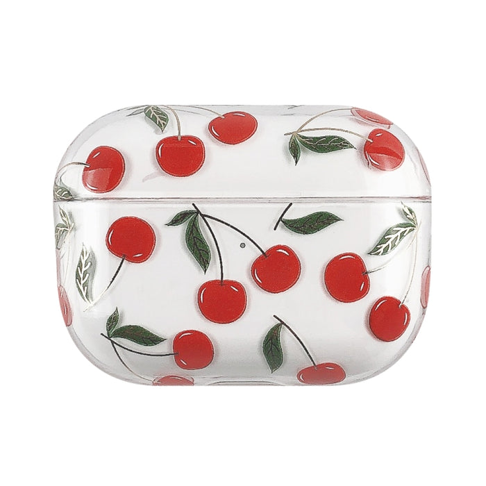 Estuche protector rígido para auriculares PC con patrón de frutas bronceadoras, For AirPods 1 / 2, For AirPods Pro