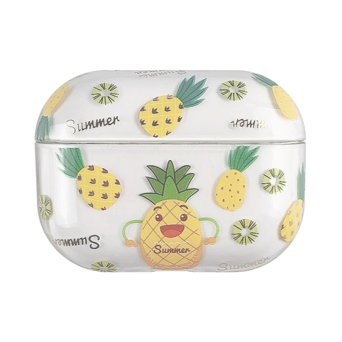 Estuche protector rígido para auriculares PC con patrón de frutas bronceadoras, For AirPods 1 / 2, For AirPods Pro