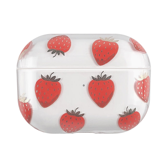 Estuche protector rígido para auriculares PC con patrón de frutas bronceadoras, For AirPods 1 / 2, For AirPods Pro