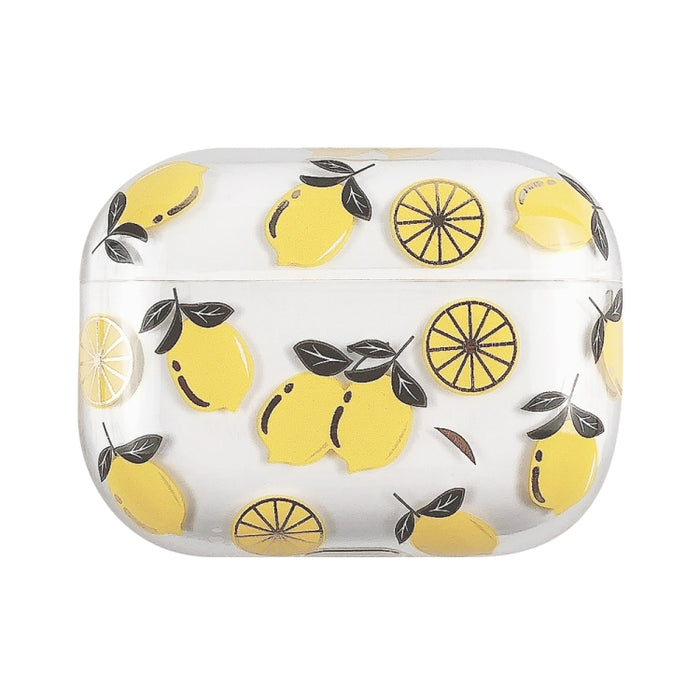 Estuche protector rígido para auriculares PC con patrón de frutas bronceadoras, For AirPods 1 / 2, For AirPods Pro