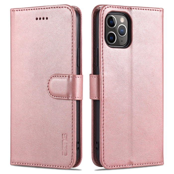 AZNS Skin Feel Calf Texture Funda de cuero con tapa horizontal con ranuras para tarjetas y soporte y billetera, For iPhone 11 Pro, For iPhone 11, For iPhone 11 Pro Max, For iPhone XS / X, For iPhone XS Max, For iPhone XR