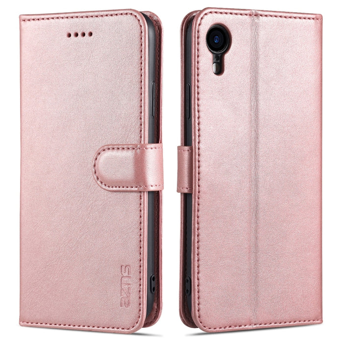 AZNS Skin Feel Calf Texture Funda de cuero con tapa horizontal con ranuras para tarjetas y soporte y billetera, For iPhone 11 Pro, For iPhone 11, For iPhone 11 Pro Max, For iPhone XS / X, For iPhone XS Max, For iPhone XR