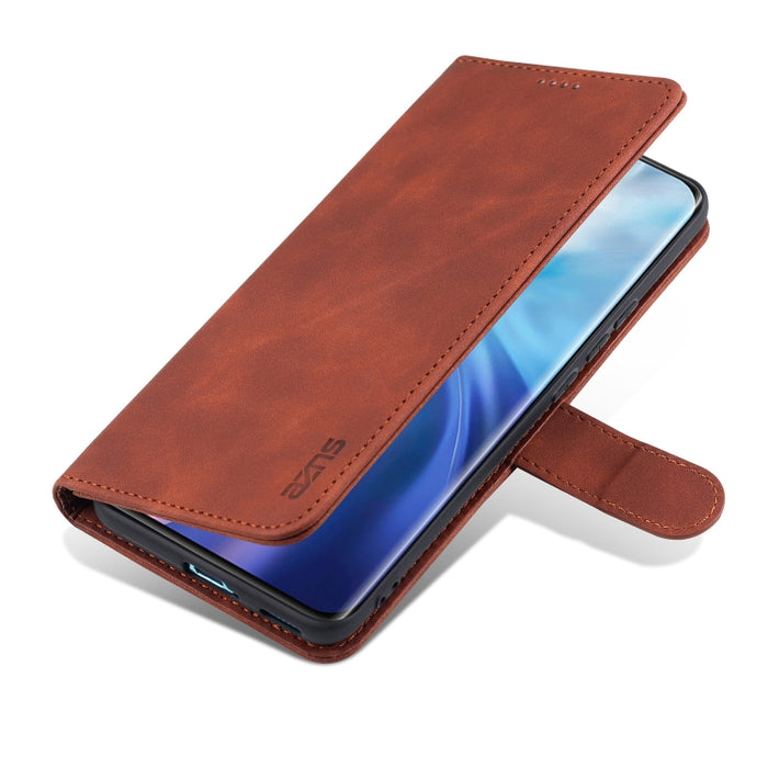 AZNS Skin Feel Calf Texture Funda de cuero con tapa horizontal con ranuras para tarjetas y soporte y billetera, For Xiaomi Mi 11, For vivo Y73s / S7e, For OPPO A15 / A35 4G