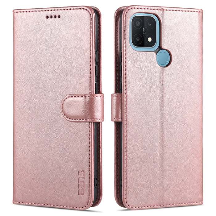 AZNS Skin Feel Calf Texture Funda de cuero con tapa horizontal con ranuras para tarjetas y soporte y billetera, For Xiaomi Mi 11, For vivo Y73s / S7e, For OPPO A15 / A35 4G