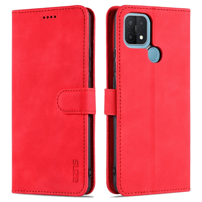 AZNS Skin Feel Calf Texture Funda de cuero con tapa horizontal con ranuras para tarjetas y soporte y billetera, For Xiaomi Mi 11, For vivo Y73s / S7e, For OPPO A15 / A35 4G