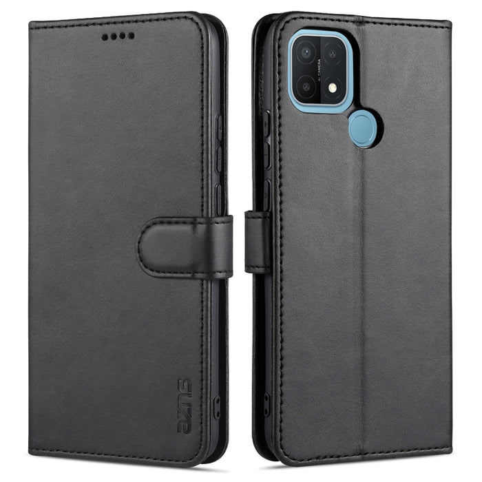 AZNS Skin Feel Calf Texture Funda de cuero con tapa horizontal con ranuras para tarjetas y soporte y billetera, For Xiaomi Mi 11, For vivo Y73s / S7e, For OPPO A15 / A35 4G