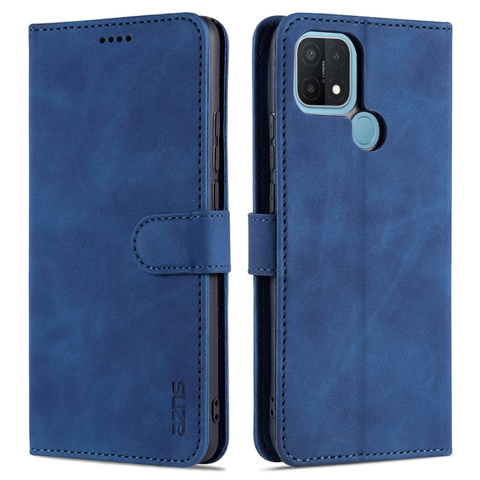 AZNS Skin Feel Calf Texture Funda de cuero con tapa horizontal con ranuras para tarjetas y soporte y billetera, For Xiaomi Mi 11, For vivo Y73s / S7e, For OPPO A15 / A35 4G