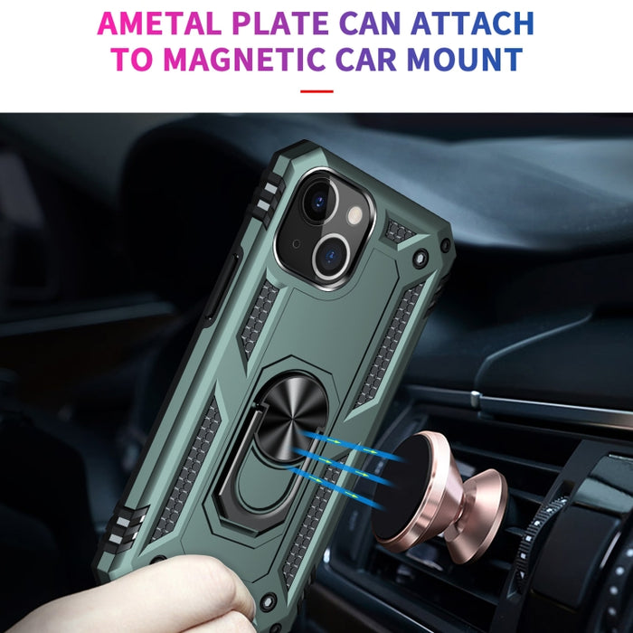 Funda protectora de TPU + PC a prueba de golpes con soporte giratorio de 360 grados