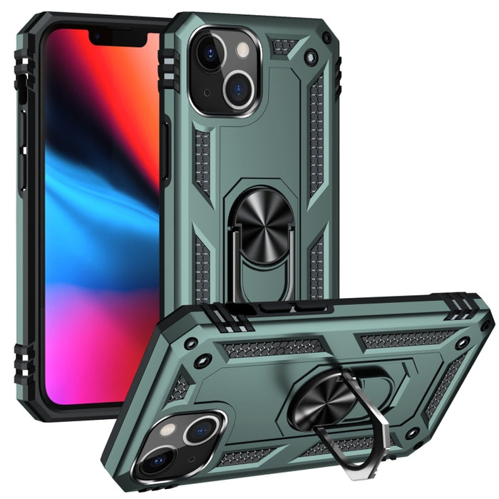 Funda protectora de TPU + PC a prueba de golpes con soporte giratorio de 360 grados