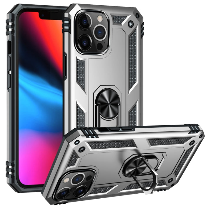 Funda protectora de TPU + PC a prueba de golpes con soporte giratorio de 360 grados