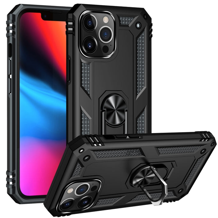 Funda protectora de TPU + PC a prueba de golpes con soporte giratorio de 360 grados