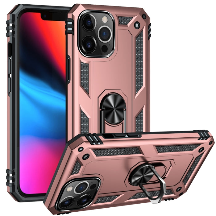 Funda protectora de TPU + PC a prueba de golpes con soporte giratorio de 360 grados