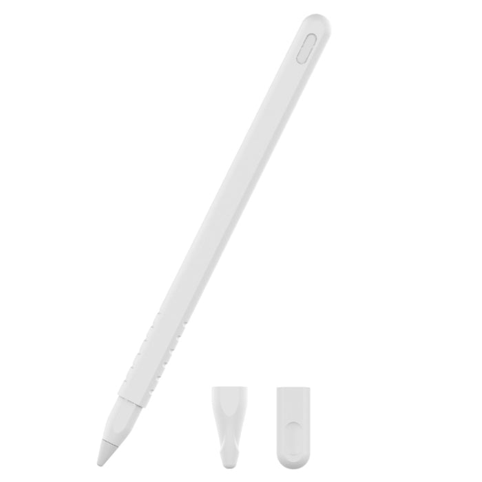 3 en 1 estuche protector de lápiz óptico de silicona de color puro para Apple Pencil 2