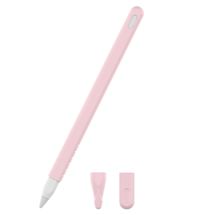 3 en 1 estuche protector de lápiz óptico de silicona de color puro para Apple Pencil 2