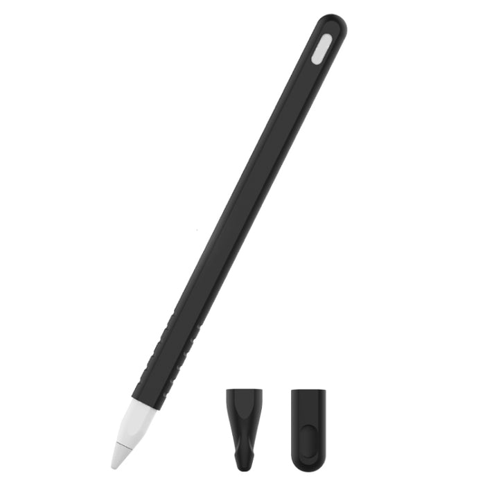 3 en 1 estuche protector de lápiz óptico de silicona de color puro para Apple Pencil 2