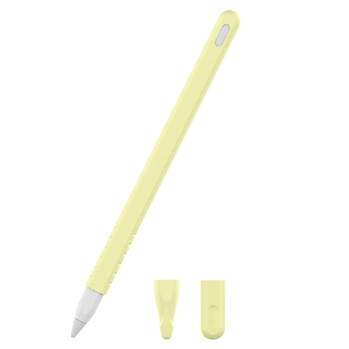 3 en 1 estuche protector de lápiz óptico de silicona de color puro para Apple Pencil 2