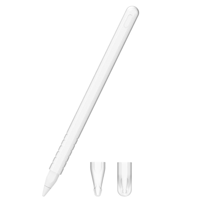 3 en 1 estuche protector de lápiz óptico de silicona de color puro para Apple Pencil 2