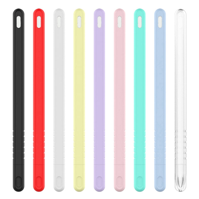 3 en 1 estuche protector de lápiz óptico de silicona de color puro para Apple Pencil 2