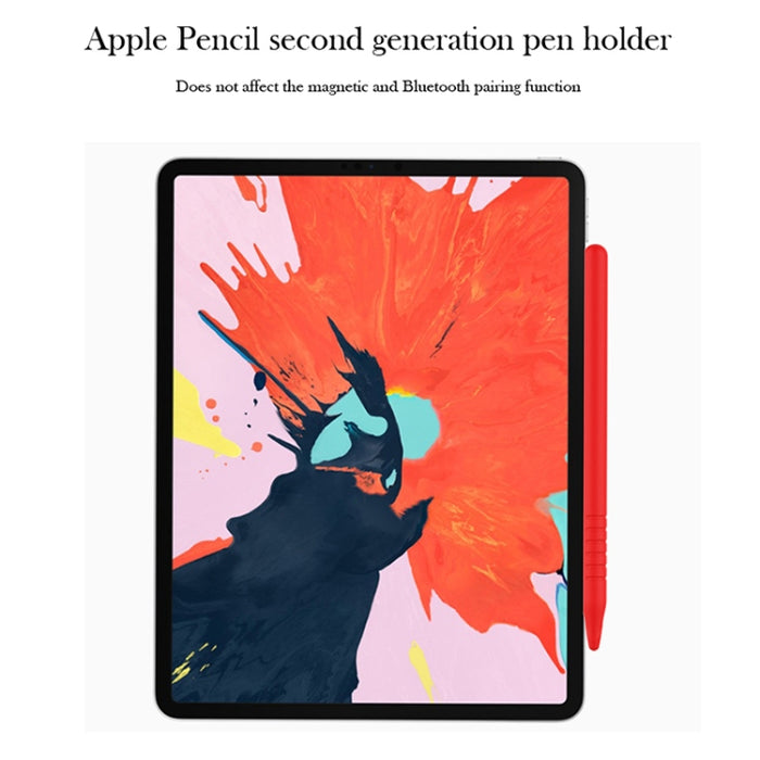 3 en 1 estuche protector de lápiz óptico de silicona de color puro para Apple Pencil 2